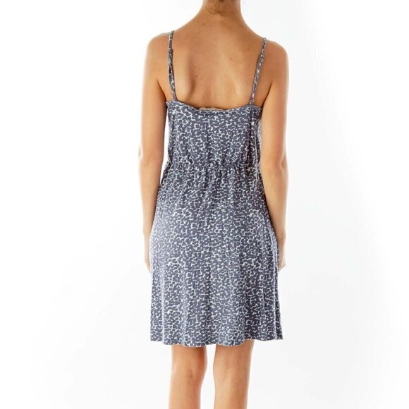 LOFT Multicolor Spaghetti Strap Print Day Dress - Picture 2 of 3